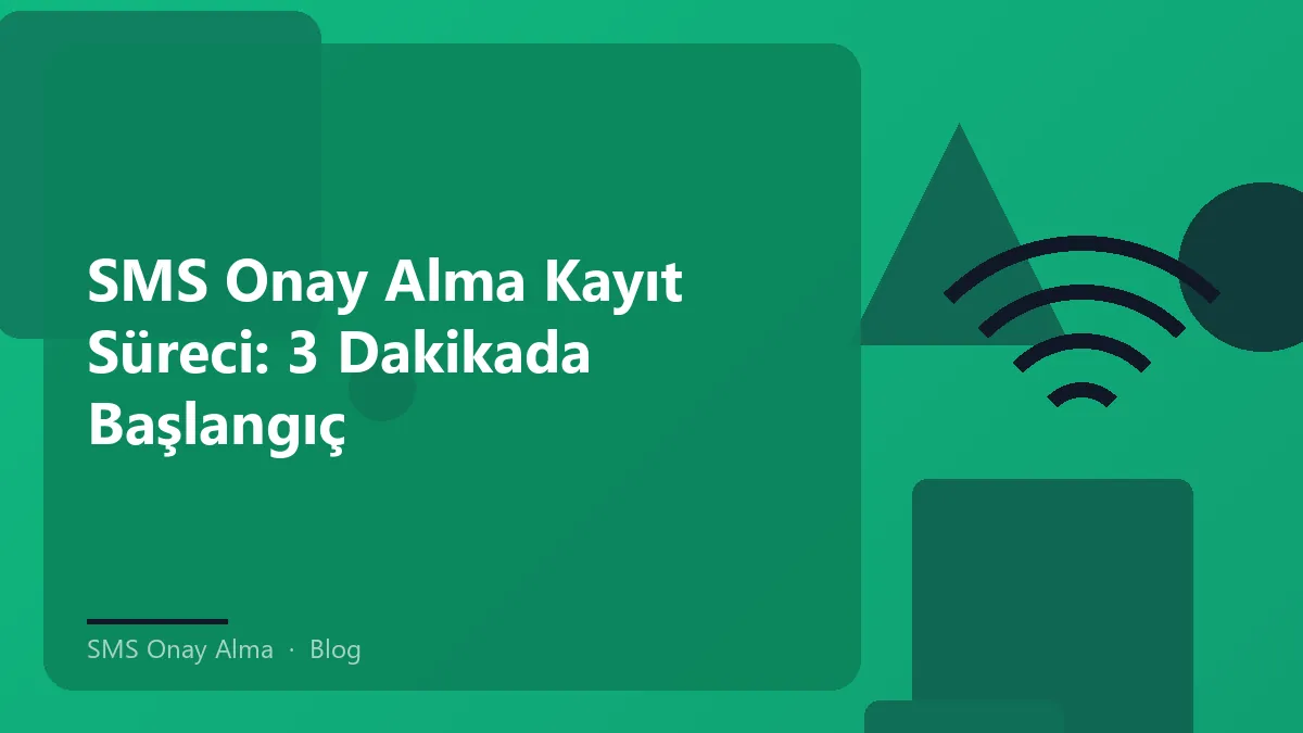SMS onay alma sürecini gösteren görsel
